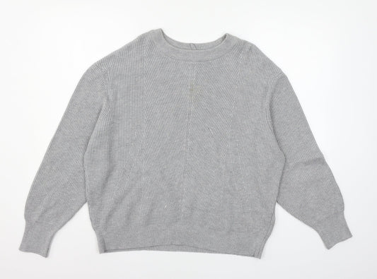 Womens UK Size L Marks and Spencer Grey Pullover Jumper