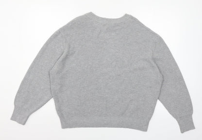 Womens UK Size L Marks and Spencer Grey Pullover Jumper