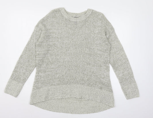 Womens UK Size M New Look Grey Pullover Jumper