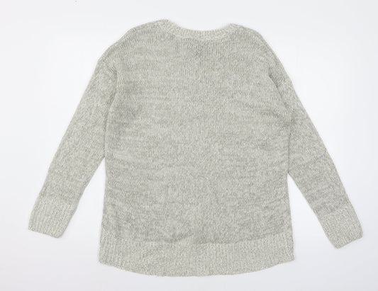 Womens UK Size M New Look Grey Pullover Jumper