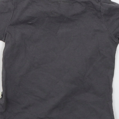 F&F Baby Grey  Jersey Basic T-Shirt Size 12-18 Months  - Wild about my planet