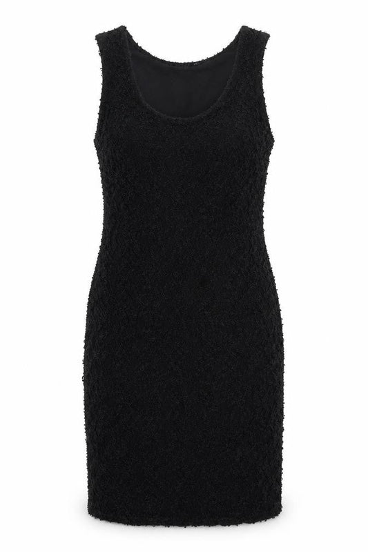 Womens Black  Lace Tank Dress  Size 14