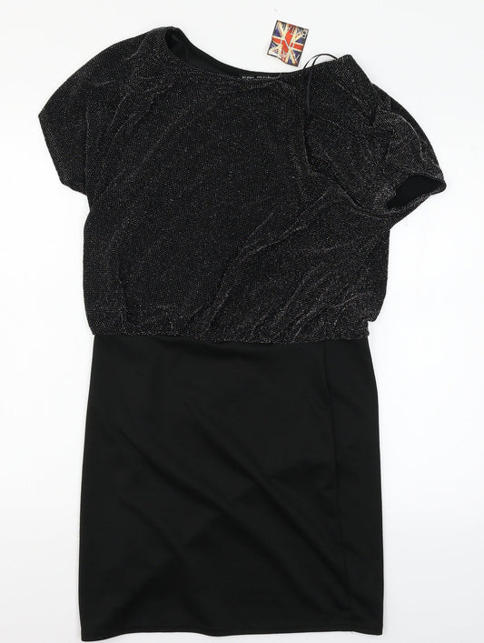 Select Womens Black  Jersey A-Line  Size 14