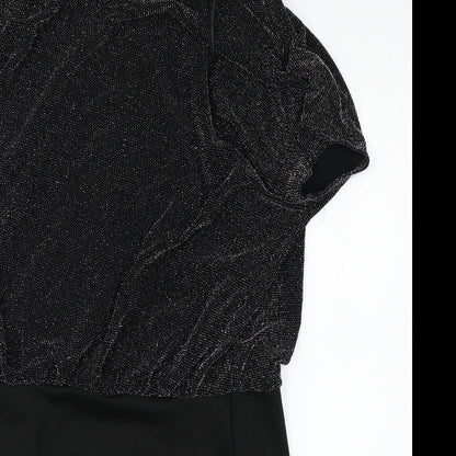 Select Womens Black  Jersey A-Line  Size 14