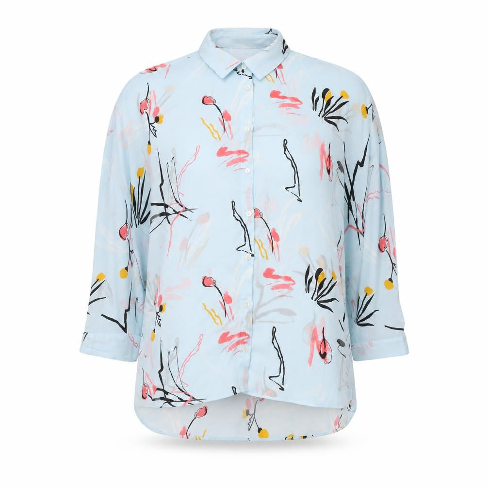 Womens UK Size 8 Limited Edition Blue Basic Blouse