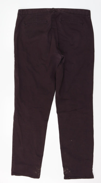 Womens UK Size 38 in NEXT Regular Fit  Purple Trousers