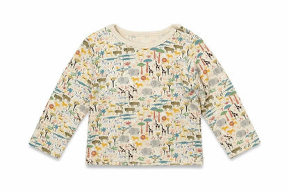 TU Baby Ivory  Jersey Basic T-Shirt Size 3-6 Months  - Animals