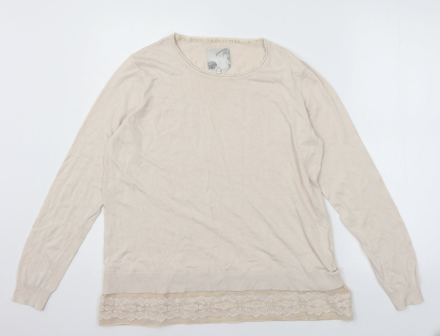 Womens UK Size 14 RJR.John Rocha Pink Pullover Jumper