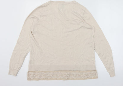 Womens UK Size 14 RJR.John Rocha Pink Pullover Jumper
