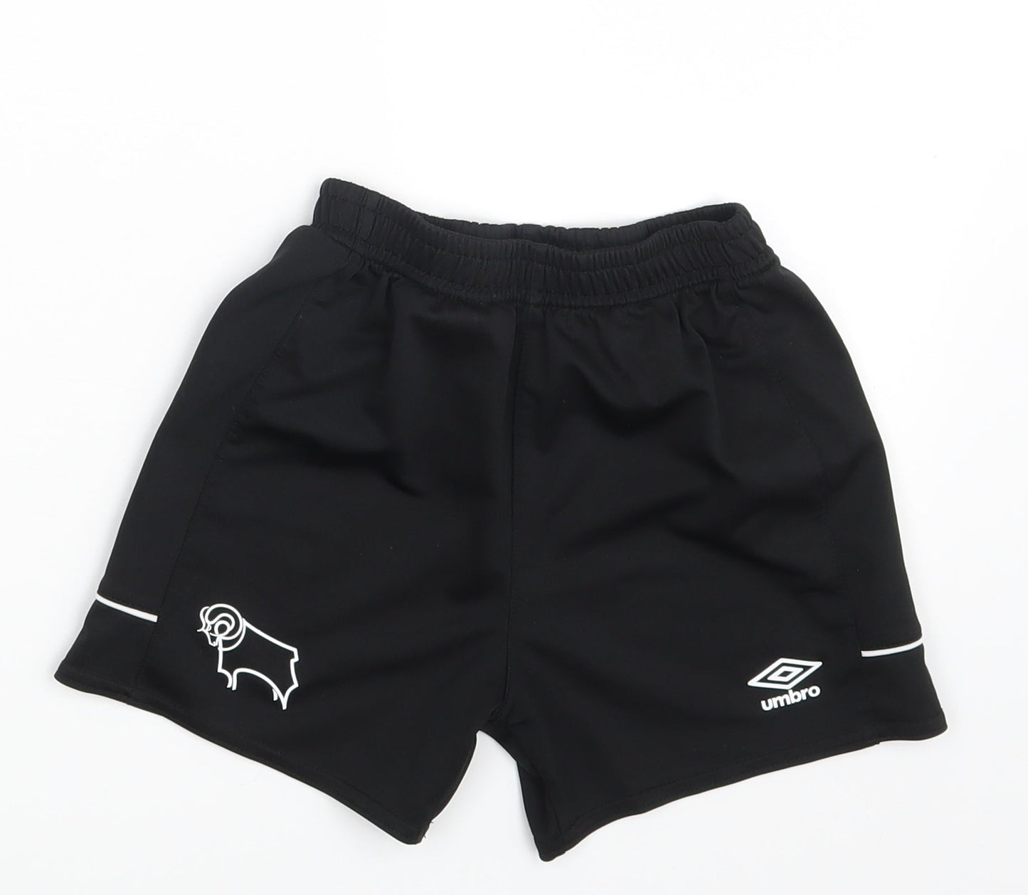 Umbro Boys Black   Sweat Shorts Size 6-7 Years - Waist 16in