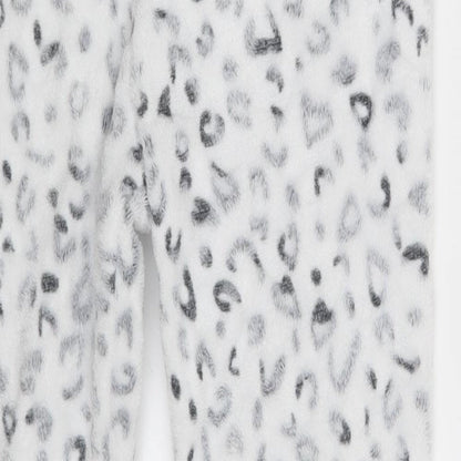 Love Sleep Girls White Animal Print  Jogger Trousers Size 8-9 Years