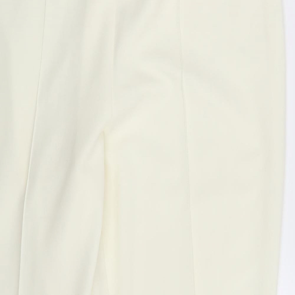 BM Collection Womens Ivory   Dress Pants Trousers Size 16 L26 in