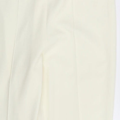 BM Collection Womens Ivory   Dress Pants Trousers Size 16 L26 in