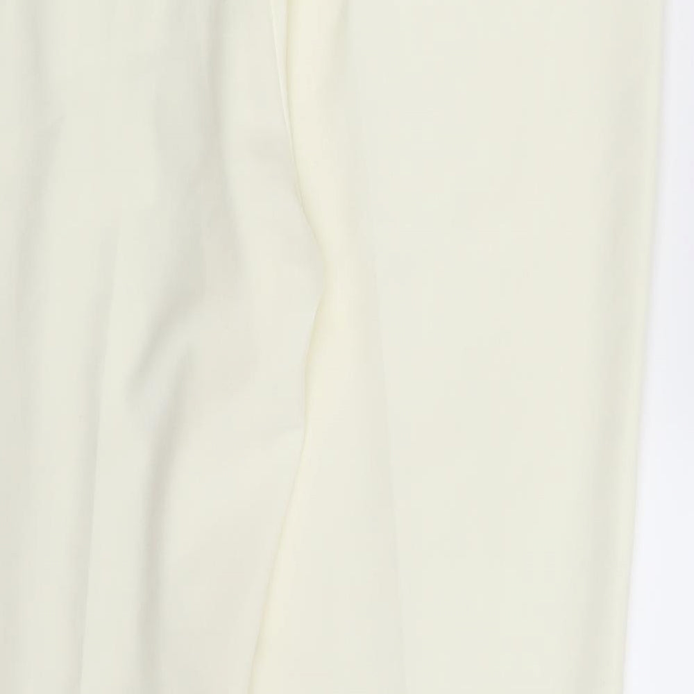 BM Collection Womens Ivory   Dress Pants Trousers Size 16 L26 in