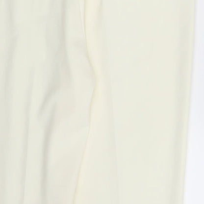 BM Collection Womens Ivory   Dress Pants Trousers Size 16 L26 in