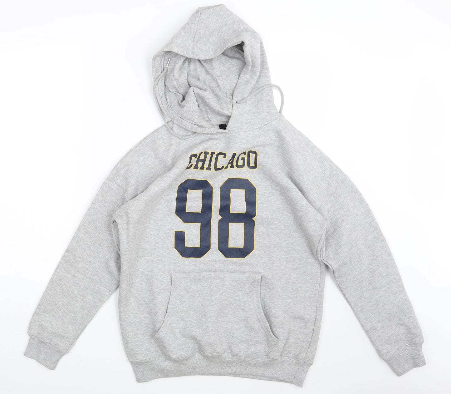 Mens UK Size S New Look Grey Pullover Hoodie