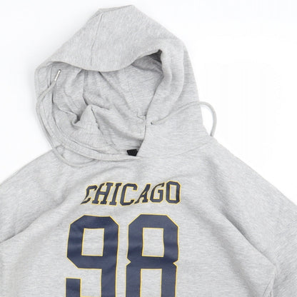 Mens UK Size S New Look Grey Pullover Hoodie