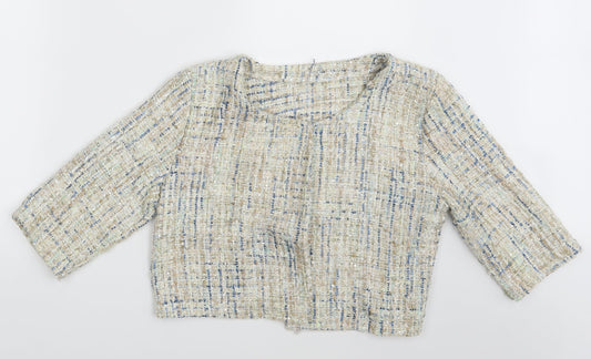 Womens UK Size One Size Preworn Multicoloured Cardigan Jumper