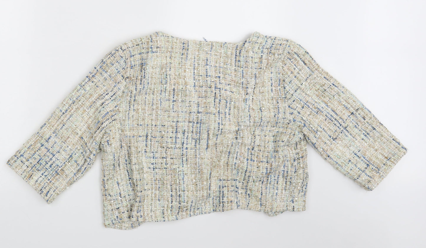 Womens UK Size One Size Preworn Multicoloured Cardigan Jumper
