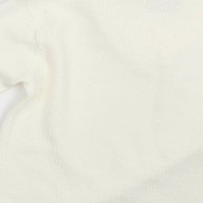 Womens UK Size One Size Pure & Natural Ivory Pullover Jumper