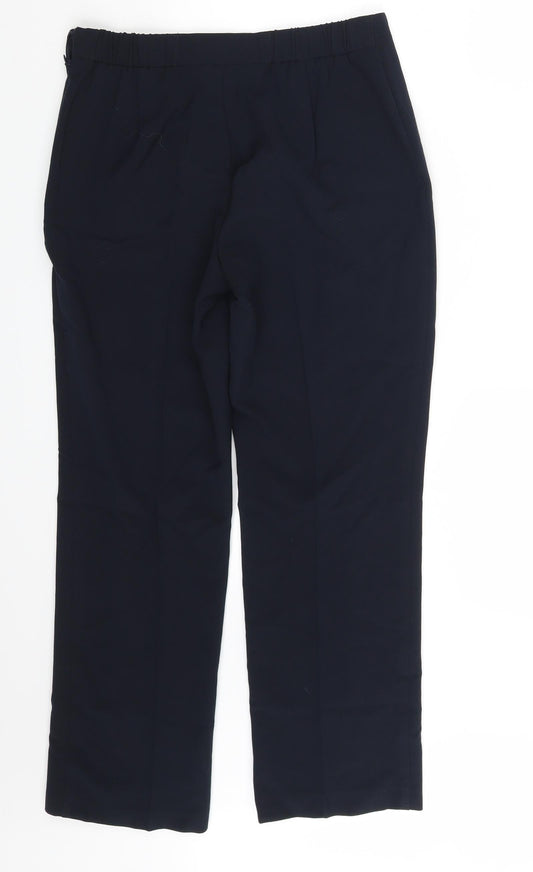 M&S Womens Blue   Dress Pants Trousers Size 10 L26 in