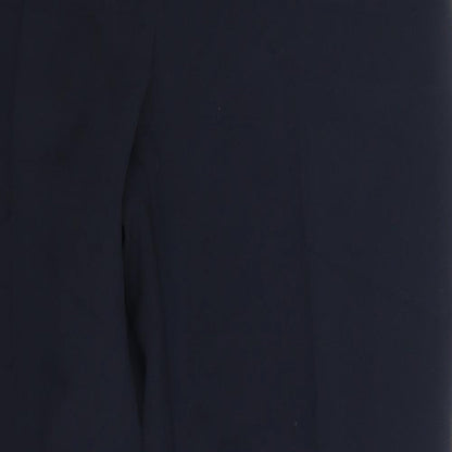 Womens UK Size 10 M&S Regular Fit Dress Pants Blue Trousers