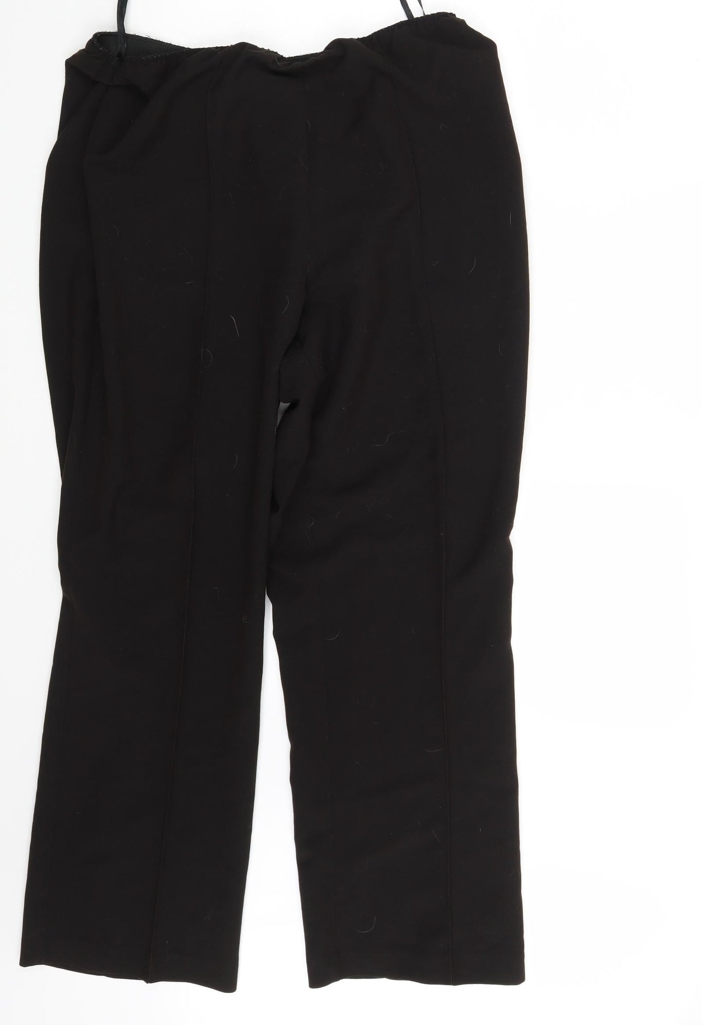 Womens UK Size 18 Mia Moda Regular Fit Dress Pants Brown Trousers