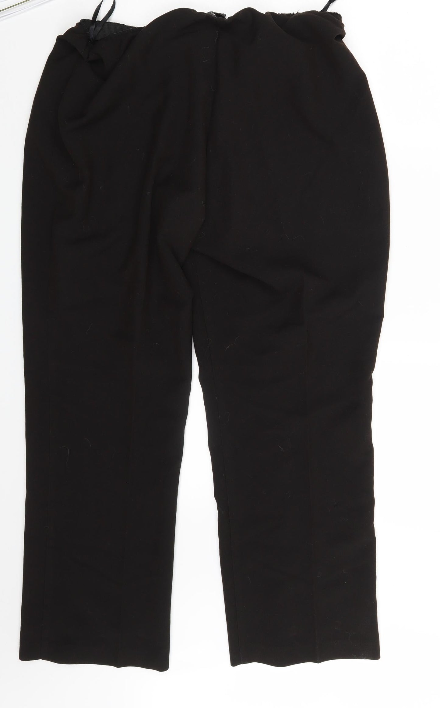 Womens UK Size 18 Mia Moda Regular Fit Dress Pants Brown Trousers