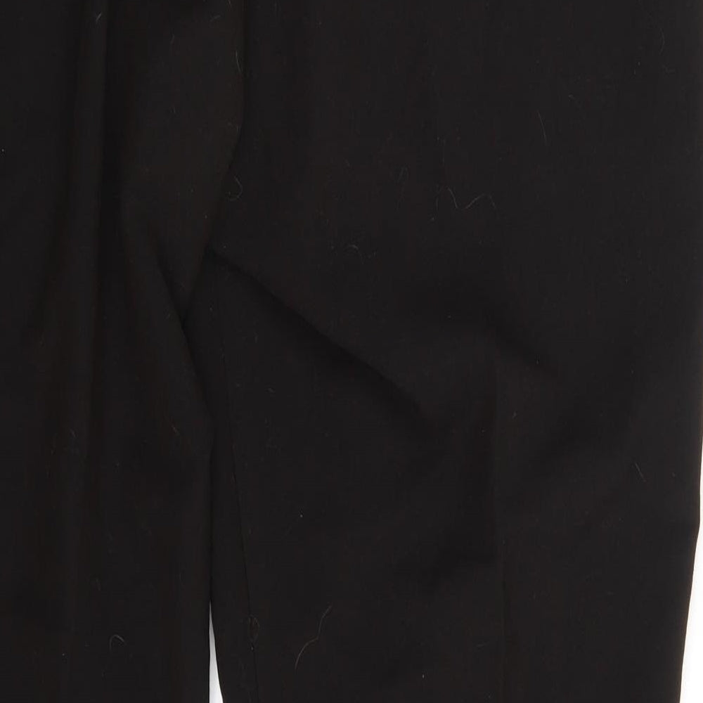 Womens UK Size 18 Mia Moda Regular Fit Dress Pants Brown Trousers