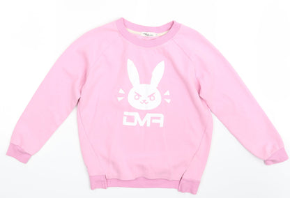 Fashion Womens Pink   Pullover Jumper Size XL