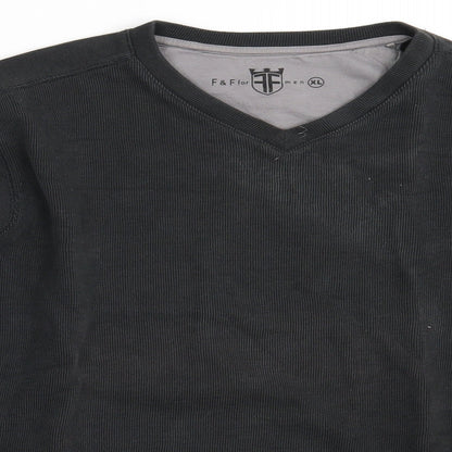 F&F Mens Grey   Pullover Jumper Size XL