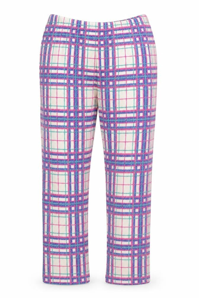Tu Womens Multicoloured Check  Sweatpants Trousers Size 10 L27 in