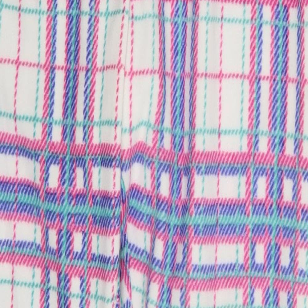TU Womens Multicoloured Check  Sweatpants Trousers Size 10 L27 in
