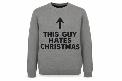 New Look Men Mens Grey   Pullover Jumper Size S  - christmas jumper