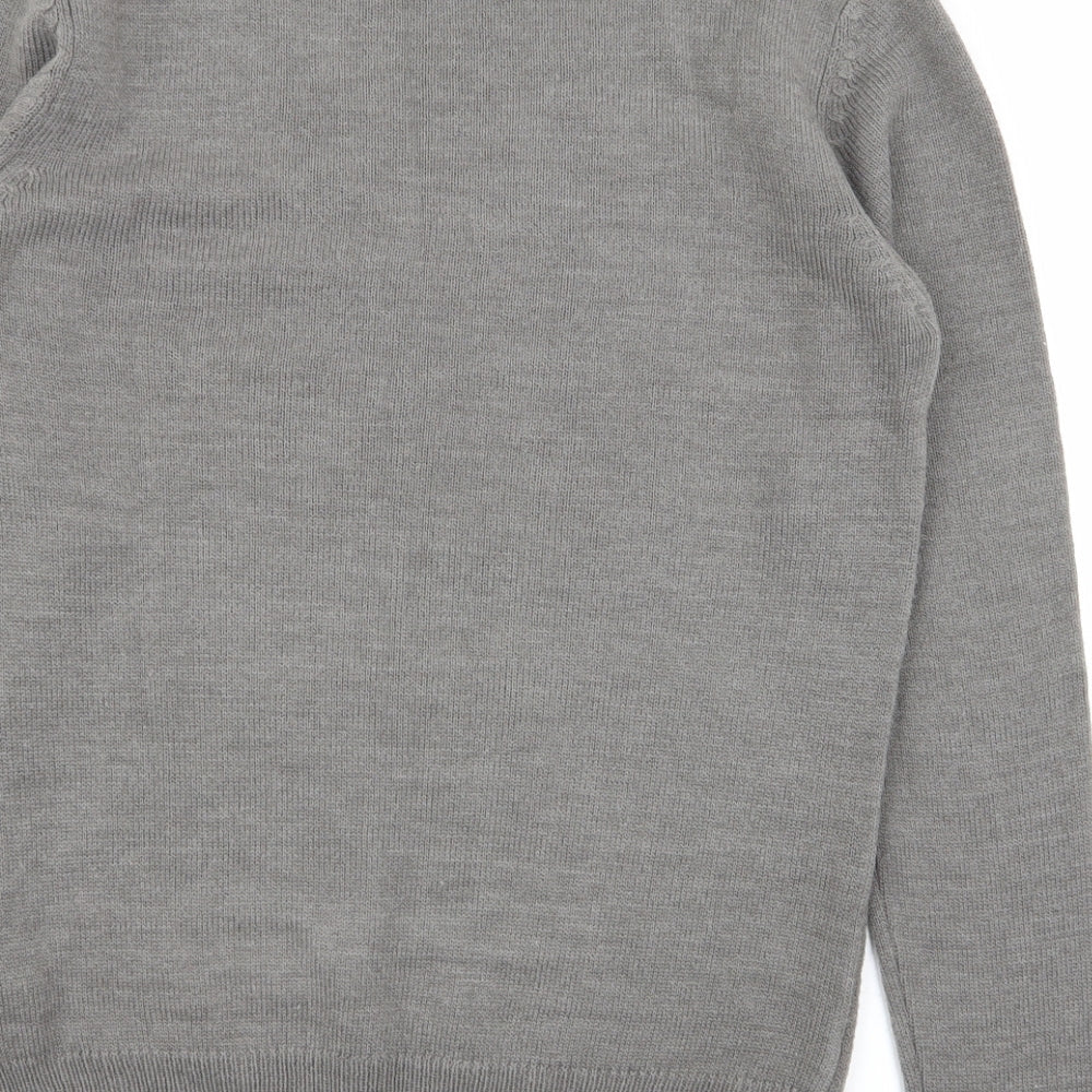 new look men Mens Grey   Pullover Jumper Size S  - christmas jumper