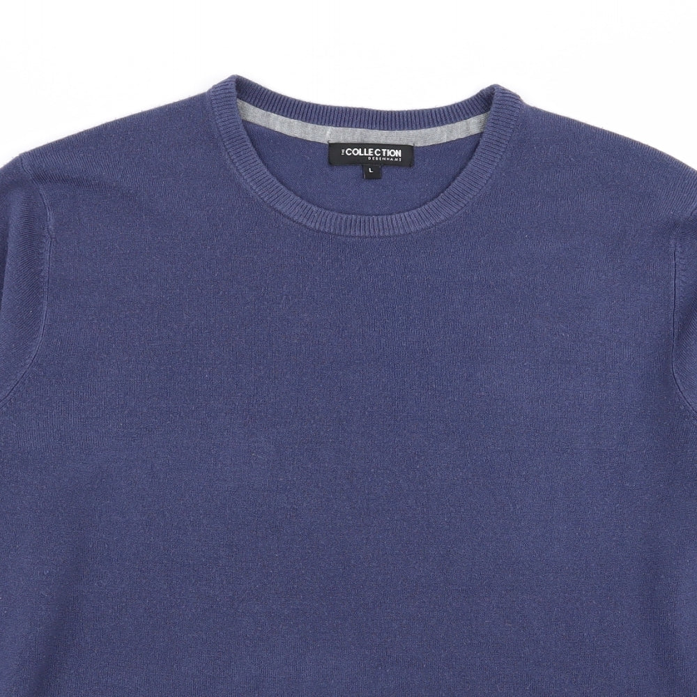 Debenhams Mens Blue   Pullover Jumper Size L