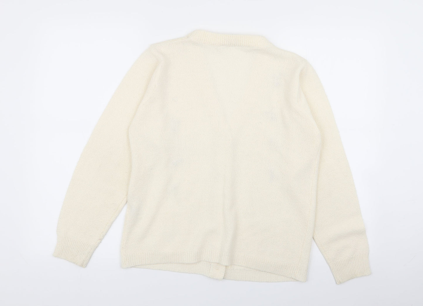 Womens UK Size S Akal Collection Beige Cardigan Jumper