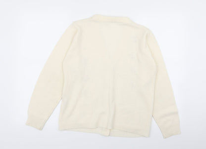 Womens UK Size S Akal Collection Beige Cardigan Jumper