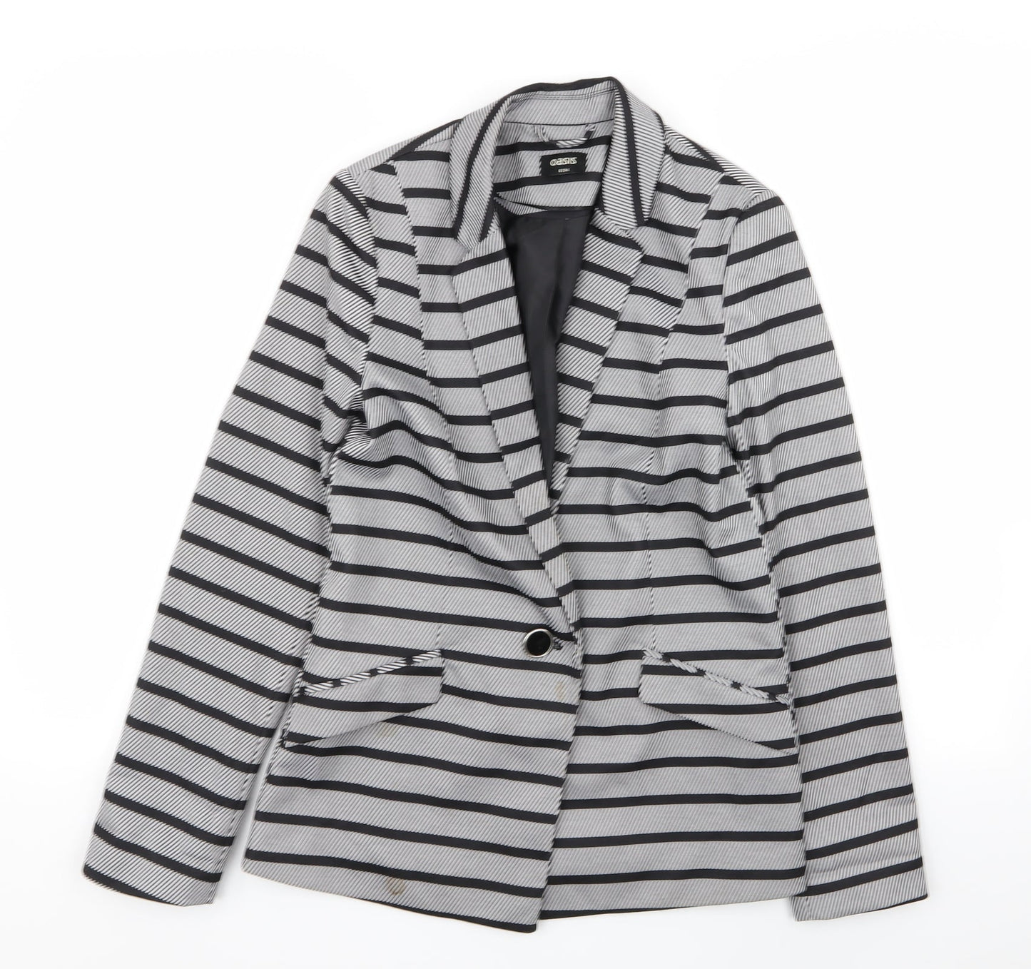 Oasis Womens Multicoloured Striped  Jacket Blazer Size 8