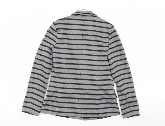 Oasis Womens Multicoloured Striped  Jacket Blazer Size 8