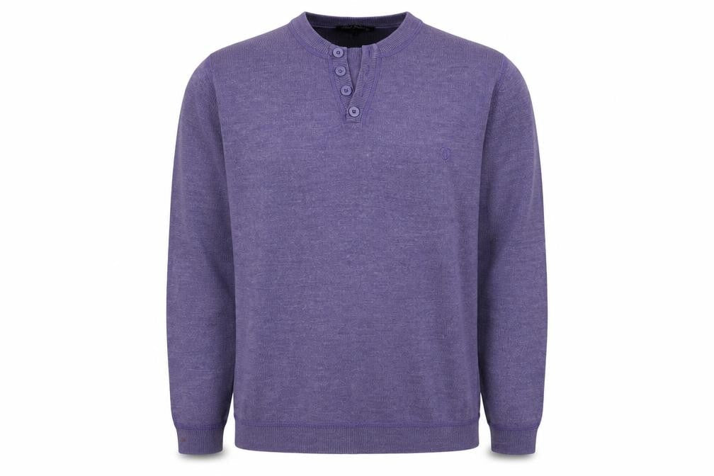 Mens UK Size L Red Herring Purple Pullover Jumper
