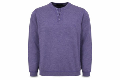 Mens UK Size L Red Herring Purple Pullover Jumper