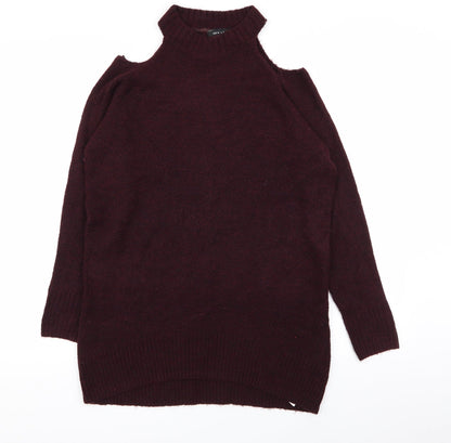 Womens UK Size S New Look Purple Pullover Jumper