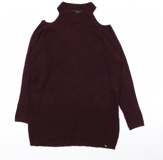 Womens UK Size S New Look Purple Pullover Jumper