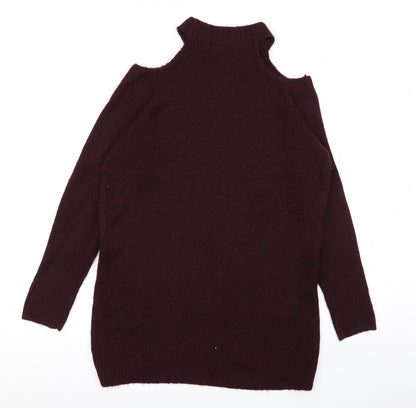 Womens UK Size S New Look Purple Pullover Jumper