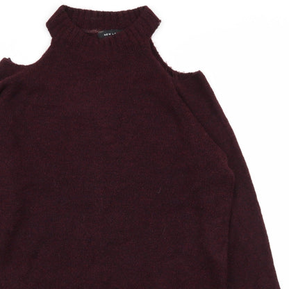 Womens UK Size S New Look Purple Pullover Jumper