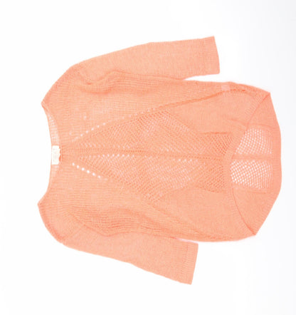 Womens UK Size 10 NEXT Orange Pullover Jumper