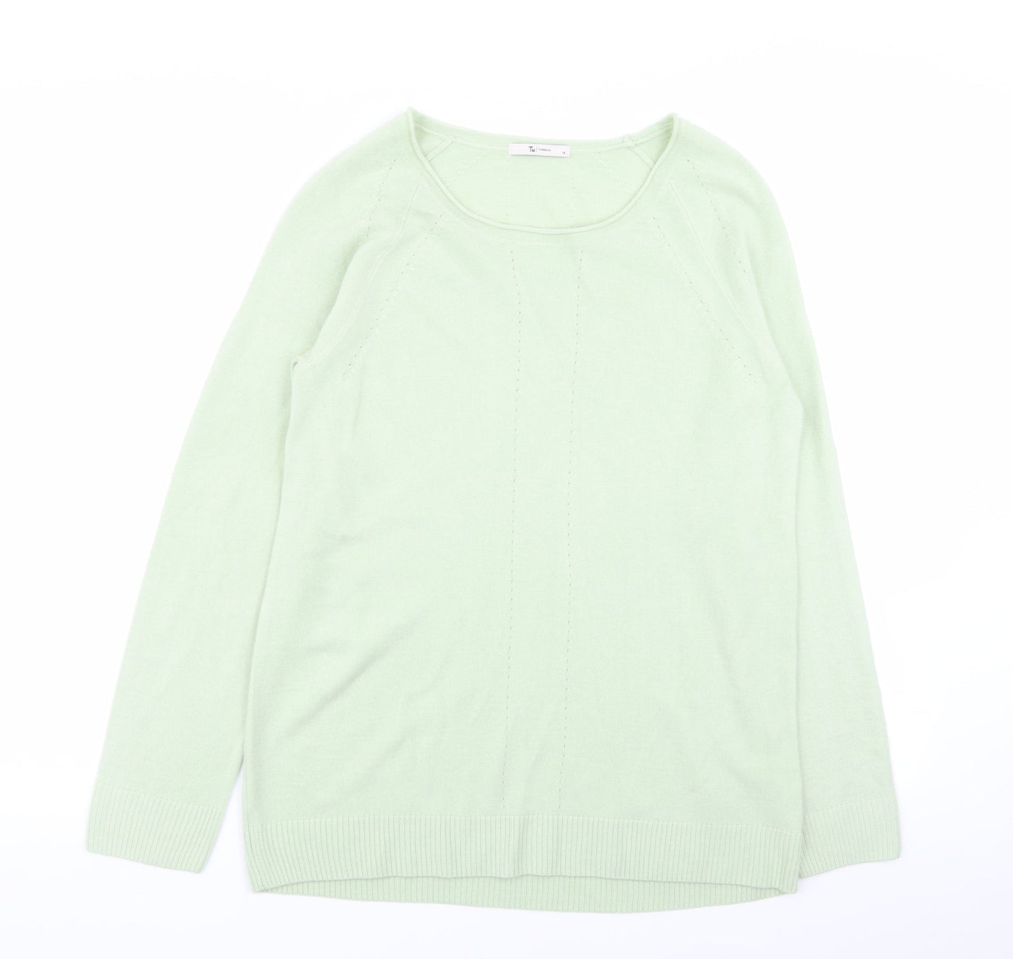 TU Womens Green   Pullover Jumper Size 14