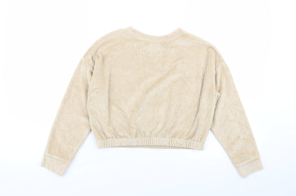 Asda George Girls Beige   Pullover Jumper Size 7-8 Years