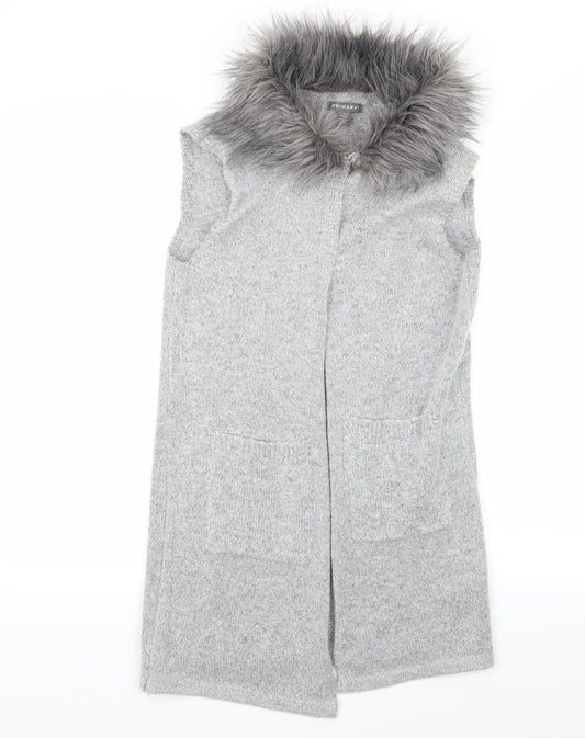 Primark Girls Grey   Cardigan Jumper Size 11-12 Years